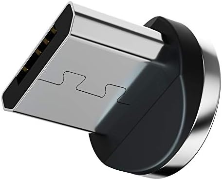 אנמון מגנטי טעינת כבל טיפים רק [4 חבילה] מיקרו תקעים מגנטי טלפון מטען כבל מחבר עבור אנדרואיד טלפון חכם אוזניות עכבר